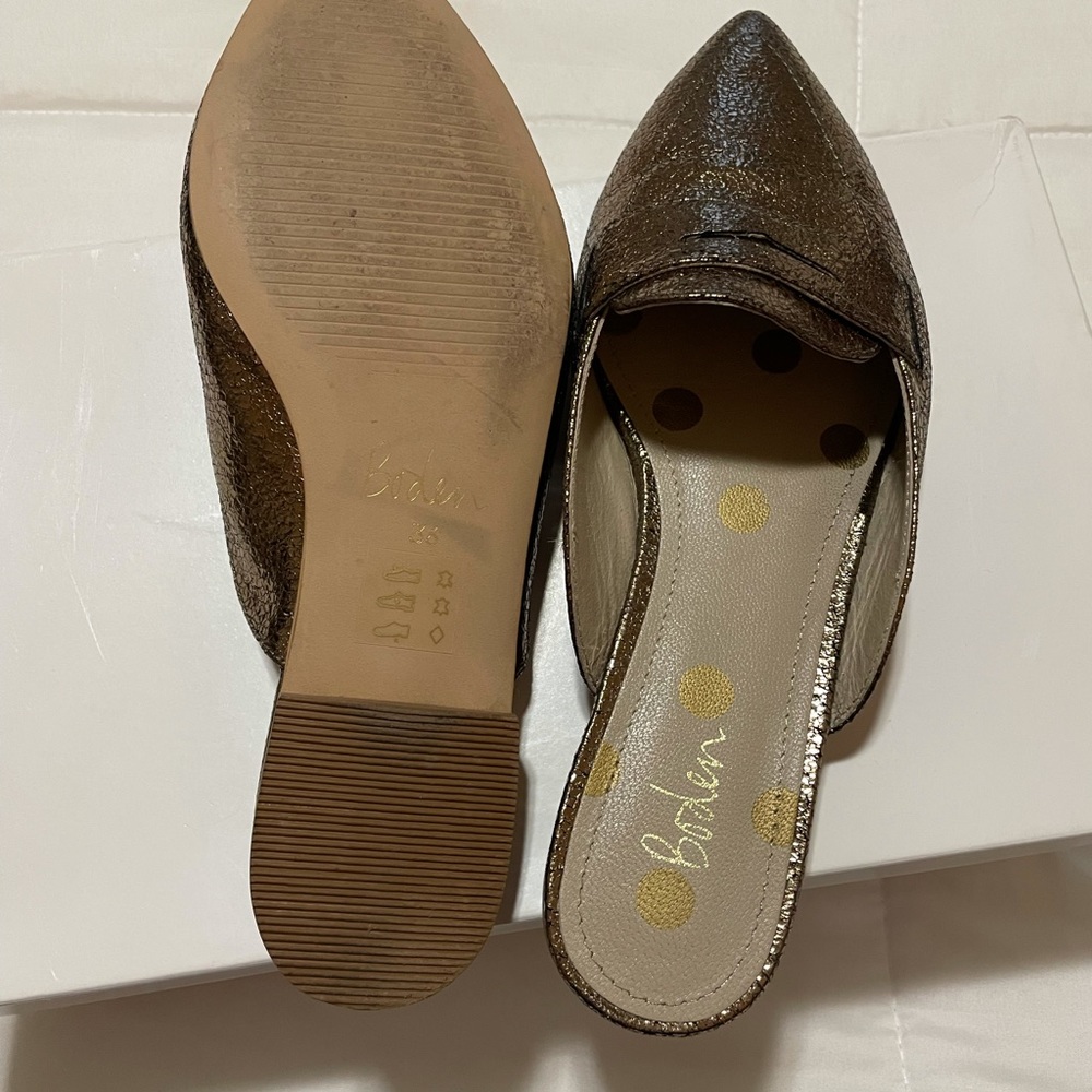 Boden bronze mules